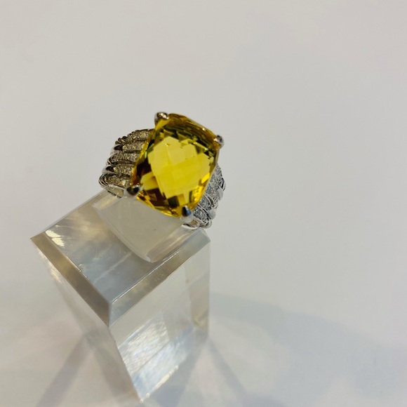 ♥️♥️SOLD♥️♥️DAVID YURMAN Tides Ring Lemon Citrine - Picture 9 of 12